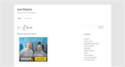 Desktop Screenshot of justphysics.com