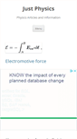 Mobile Screenshot of justphysics.com